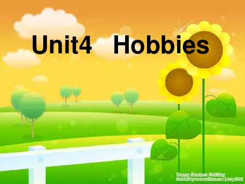 新牛津译林苏教版五年级英语上册Unit4 Hobbies 第一课时优课件