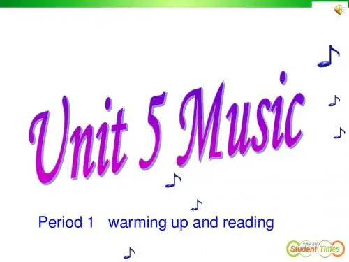 book2 unit5 music Warming up