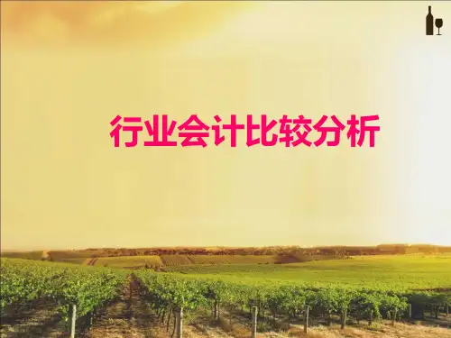 行业会计比较课件ppt课件