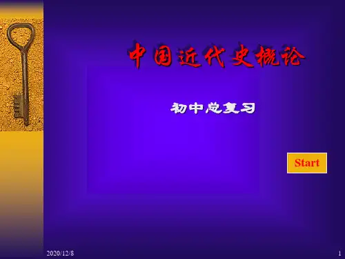 中国近代史概论精品PPT教学课件
