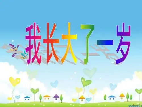《我长大了一岁》课件
