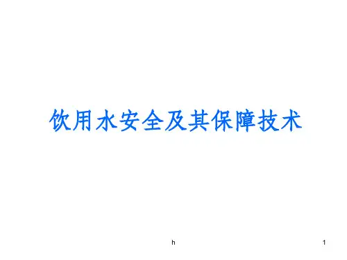 饮用水安全及其保障技术PPT