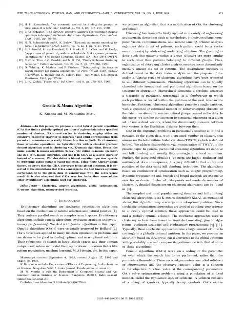 Genetic K-Means Algorithm