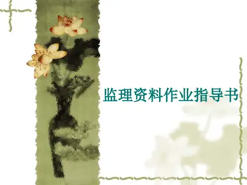 监理作业指导书.