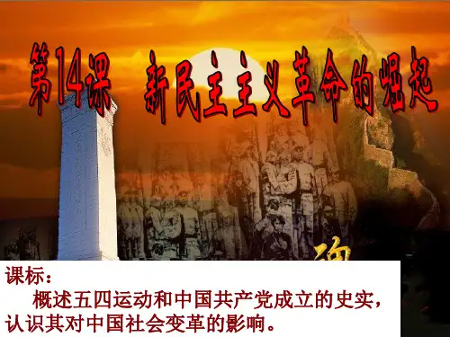 第14课-新民主主义革命的崛起课件