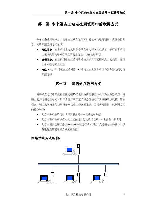 第一章组态王的联网方式