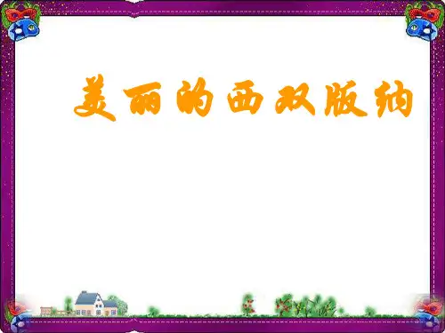 《美丽的西双版纳》课件(苏教版八上)(优质)获奖课件
