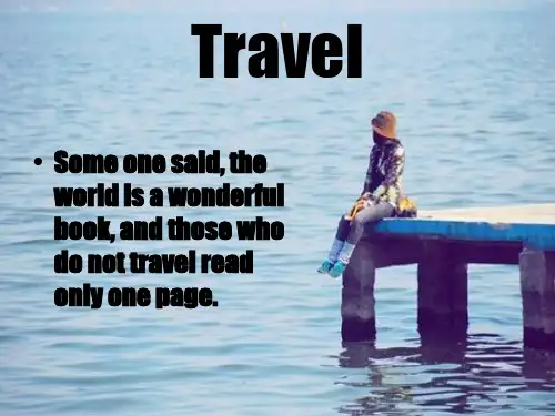 travel 旅行全英文PPT演示课件