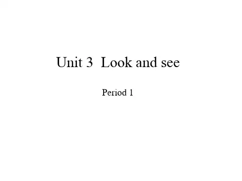四年级英语下册(沪教牛津版深圳用)Module 1 Unit 3  Look and see  Period 1课件
