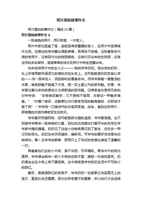 照片里的故事作文（精选15篇）