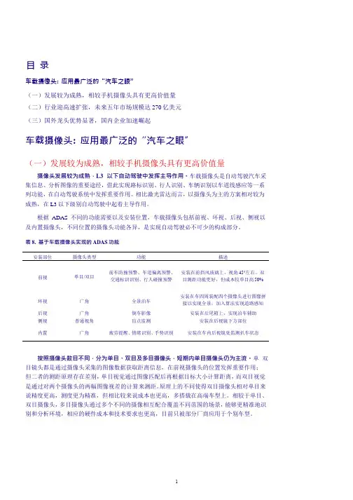 车载摄像头产业链梳理、市场规模及竞争格局分析(2021年)
