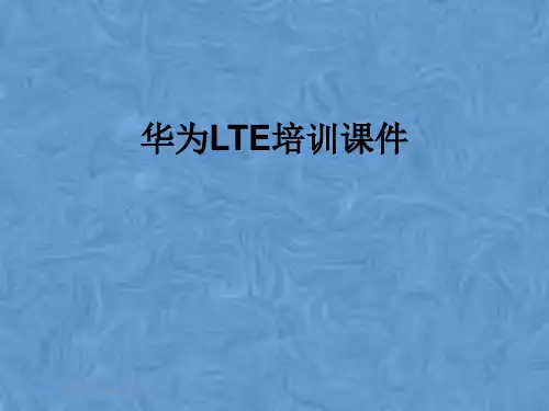 华为LTE培训课件