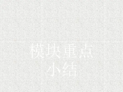 高中英语课件 2 a job worth doing 模块重点小结(共17张ppt)