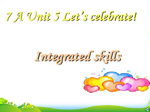 译林牛津版7A Unit5 Integrated skills教学课件 (共27张)