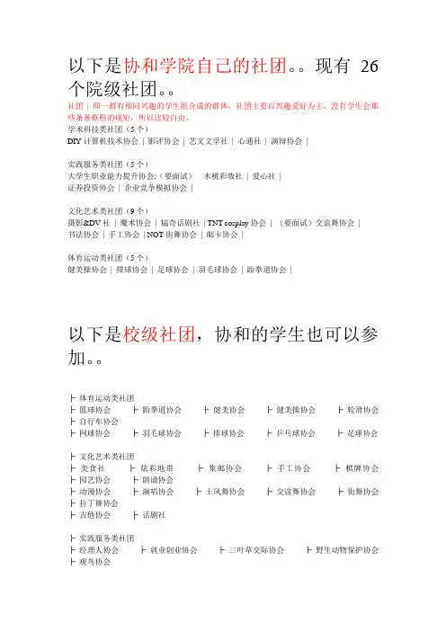 福建师范大学社团目录及主要学生组织介绍(学生会、社联等)