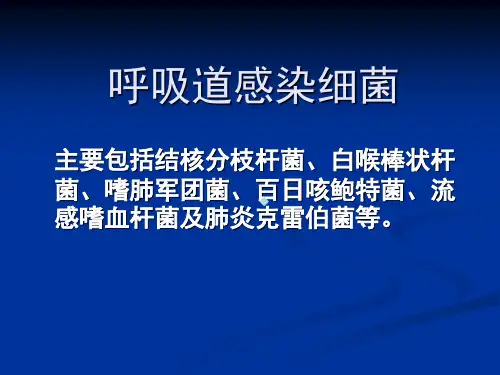 呼吸道感染细菌1