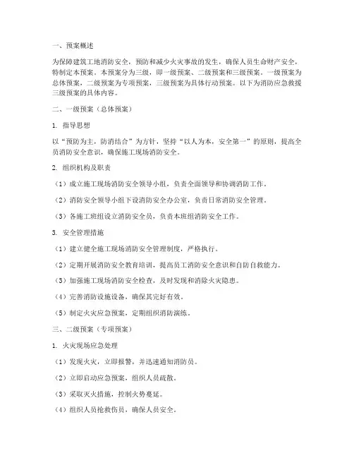 消防应急救援三级预案