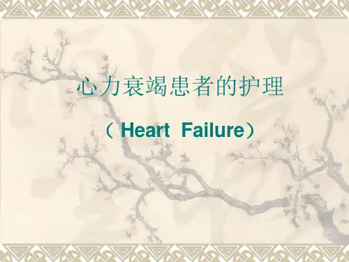 心力衰竭患者的护理