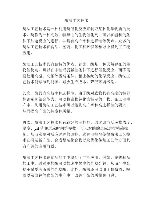 酶法工艺技术