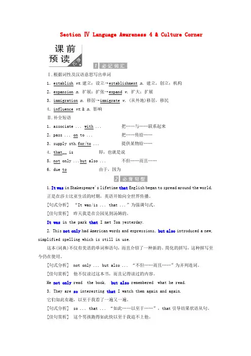 2018_2019学年高中英语Unit19LanguageSectionⅣLanguageAwareness4