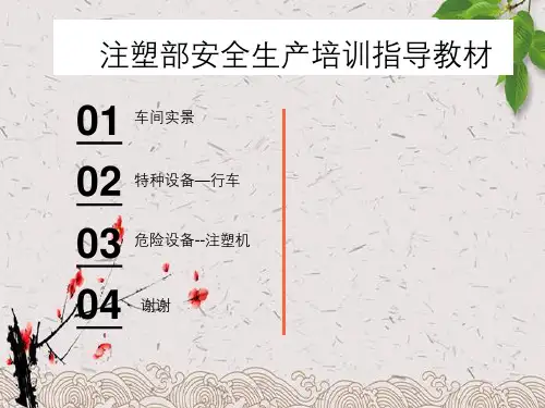 注塑部安全生产培训指导教材