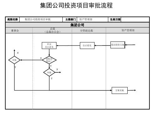 集团公司投资项目审批流程.ppt