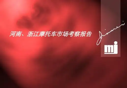 河南、浙江摩托车市场考察报告