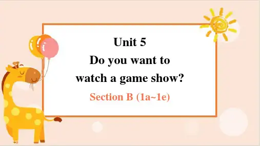 Unit 5 Section课件2024-2025学年人教新目标(Go for it)版英语八年级上