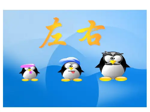 小学数学：第五单元 位置与顺序《左右》课件(北师大版一年级上册)