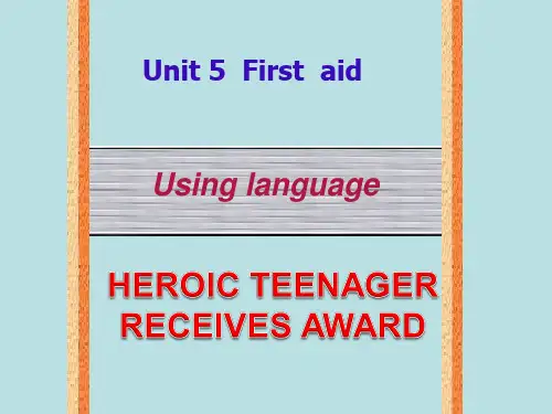 人教高中英语必修5Unit5Using LanguageⅠ课英语精品公开课