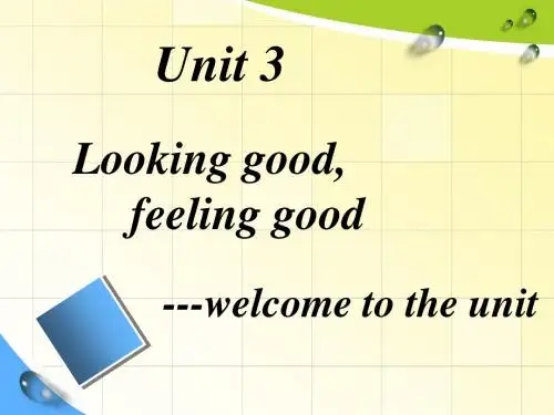 译林牛津版高中英语M1U3welcometotheunit教学课件(共26张PPT)
