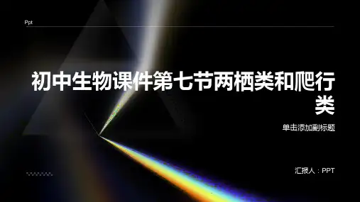 初中生物课件第七节两栖类和爬行类