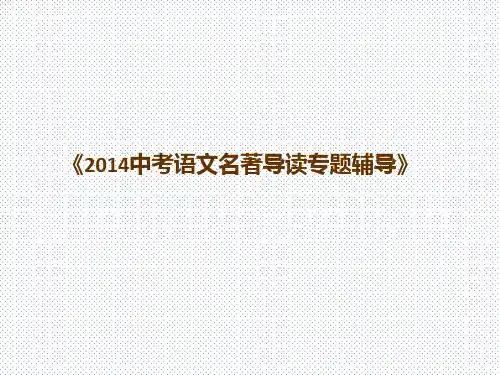 2014中考语文冲刺必备：名著导读专题辅导(54页)