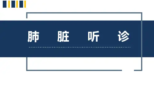 健康评估：肺脏听诊