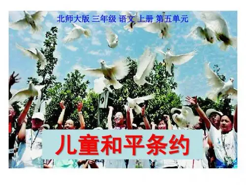 《儿童和平条约》精品ppt课件2