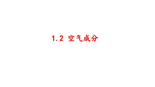 华东师大版七年级下册科学课件：2.2空气的成分(17张PPT)