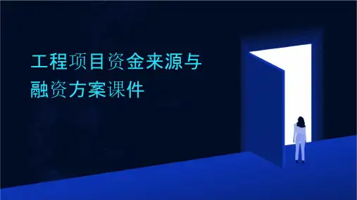 工程项目资金来源与融资方案课件