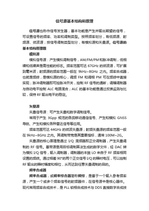 信号源基本结构和原理