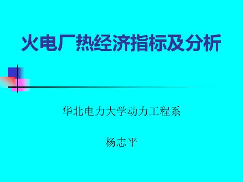 机组运行经济性分析