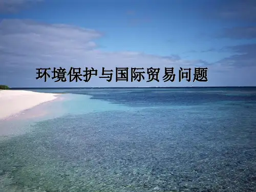 环境保护与国际贸易问题   外贸英语写作与翻译教学课件