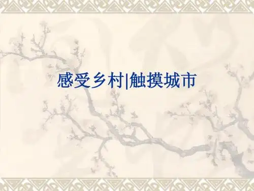 作文：感受乡村触摸城市