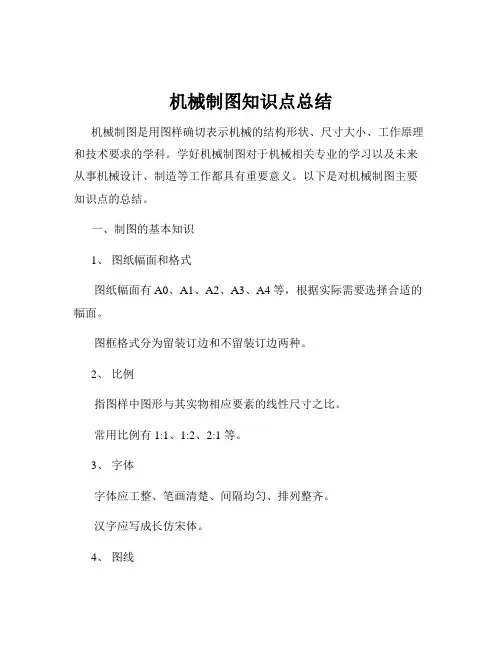 机械制图知识点总结