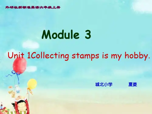 外研版三年级起点六年级上册英语《Module 3 Unit 1 Collecting stamps is》(一等奖课件) (3)