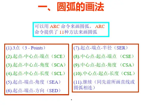 CAD圆弧及其连接