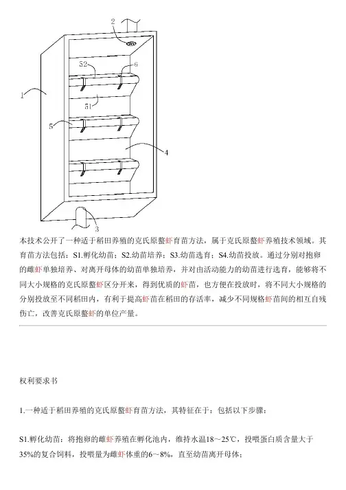 适于稻田养殖的克氏原螯虾育苗方法与制作流程