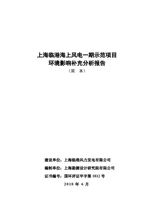 上海临港海上风电一期示范项目