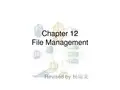 【重庆大学本科四门专业课PPT】操作系统Chapter12