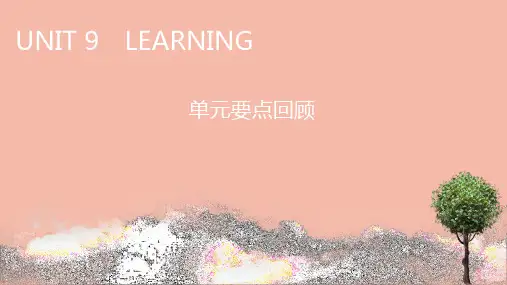 高中英语UNIT9LEARNING单元要点回顾课件北师大版必修第三册