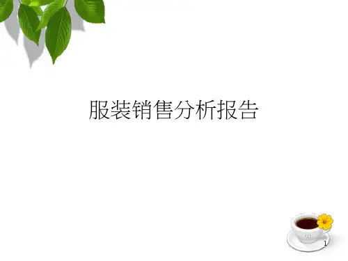 服装销售分析报告ppt课件