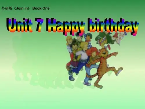 小学四年级英语Join in 4-7教学课件